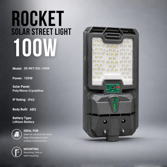 ROCKET SOLAR STREET LIGHT 100W