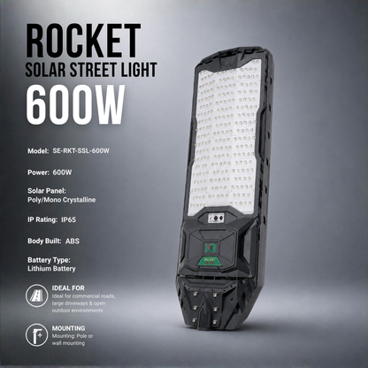 ROCKET SOLAR STREET LIGHT 600W