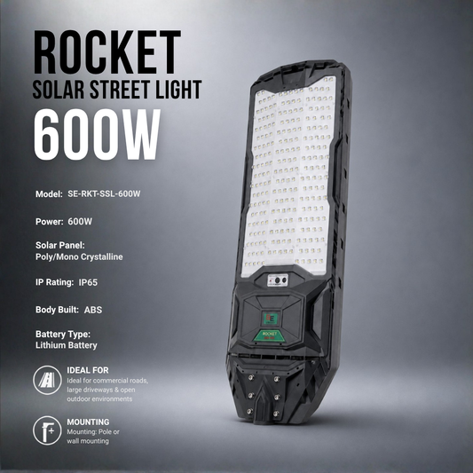 ROCKET SOLAR STREET LIGHT 600W