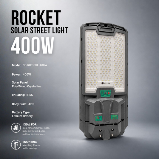 ROCKET SOLAR STREET LIGHT 400W