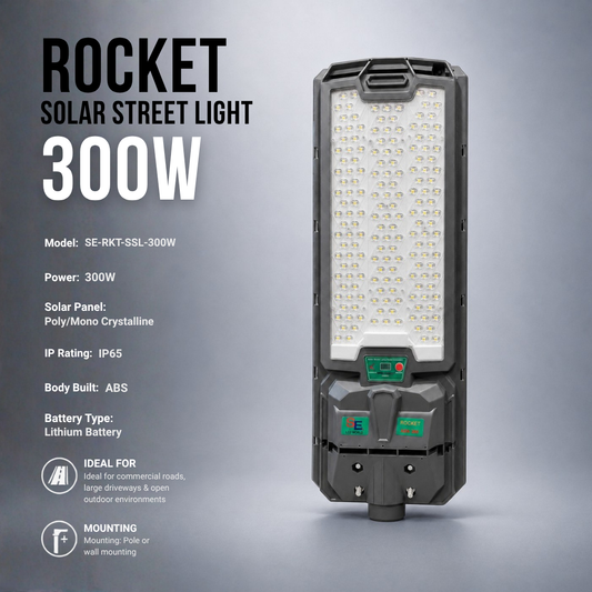 ROCKET SOLAR STREET LIGHT 300W