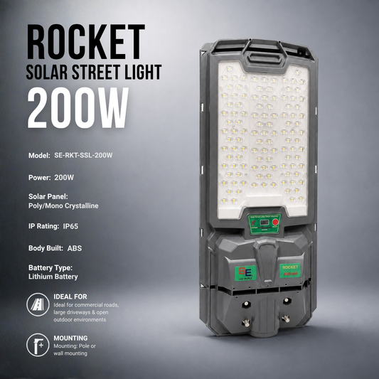ROCKET SOLAR STREET LIGHT 200W